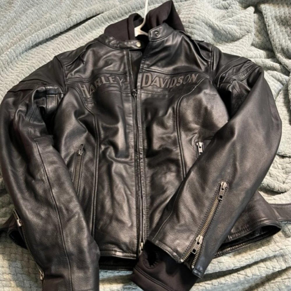 Harley-Davidson Black Leather Motorcycle Jacket